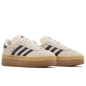 Adidas Platform Gazelles Bold Wonder Quartz Black Gum